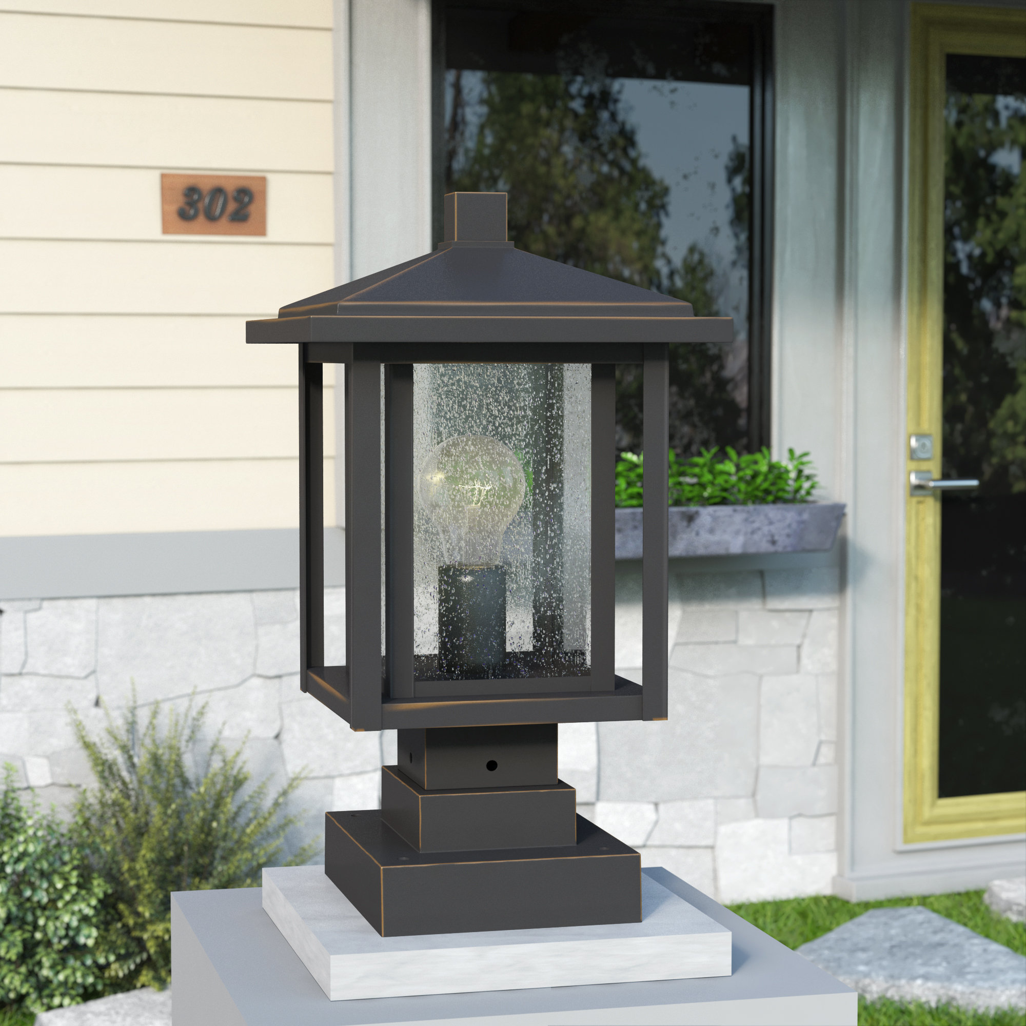 Bloomsbury Market Hungate 1 Light Outdoor Pier Mount Outdoor Pier Mount Light