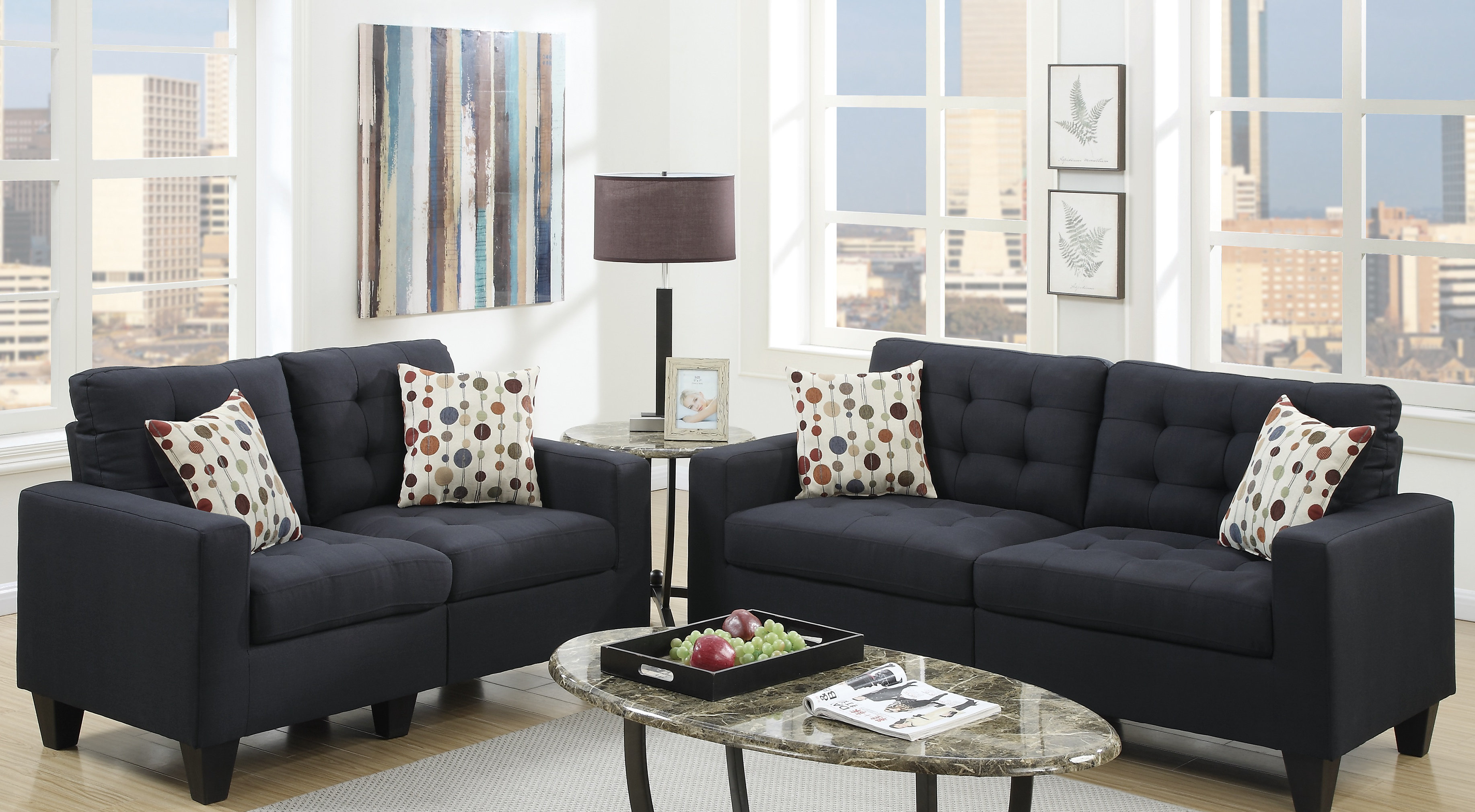Andover Mills Callanan 2 Piece Standard Living Room Set Reviews
