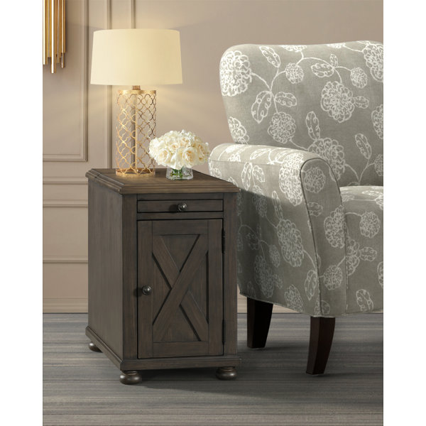 August Grove Kuzey End Table with Storage Wayfair