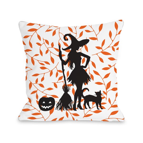 Funny Salem Witch Halloween Witchy Not Every Lives in Salem Funny Witches Creepy Spiders Throw Pillow Multicolor 18x18 