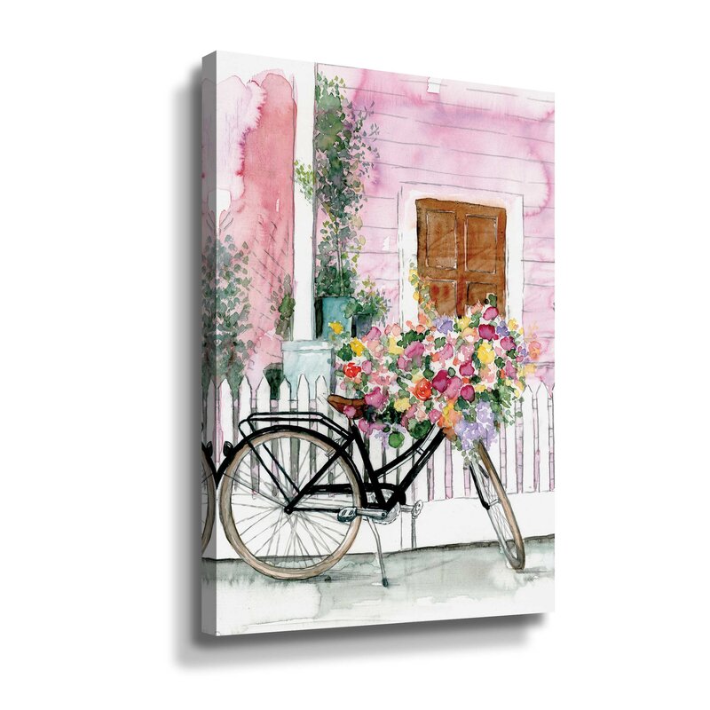 Spring Bike Ride by Portfolio Dogwood - Painting Print on Canvas