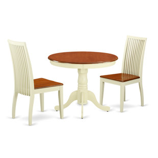Brendan 3 Piece Breakfast Nook Solid Wood Dining Set