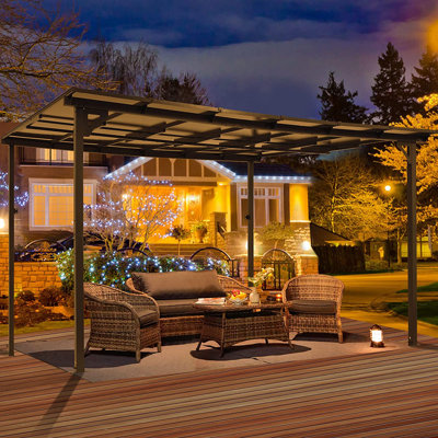 Aluminum Pergola with Canopy