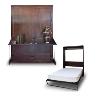 Delapaz Queen Murphy Bed by Brayden Studio