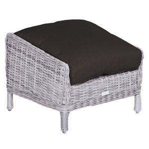 Gartenhocker Osborne mit Kissen von Wildon Home