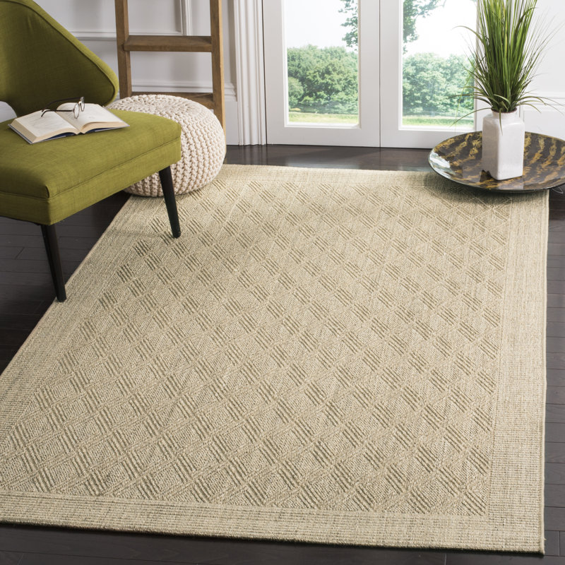 Desmarais Jacquard Weave Sisal & Jute Geometric Rug Rug Size: Rectangle 10' x 14'
