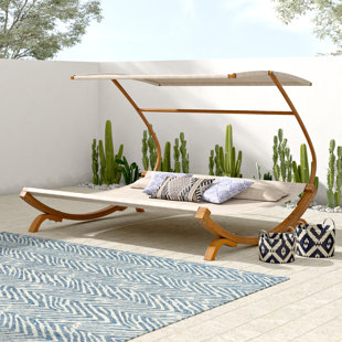 Double Chaise With Umbrella Wayfair