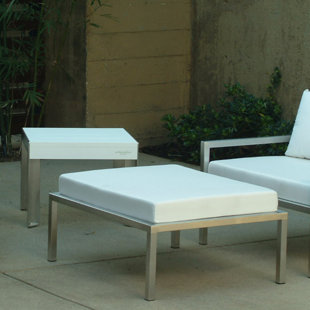 Go to store & view more images Talt Ottoman with Cushion by Modern Outdoor
