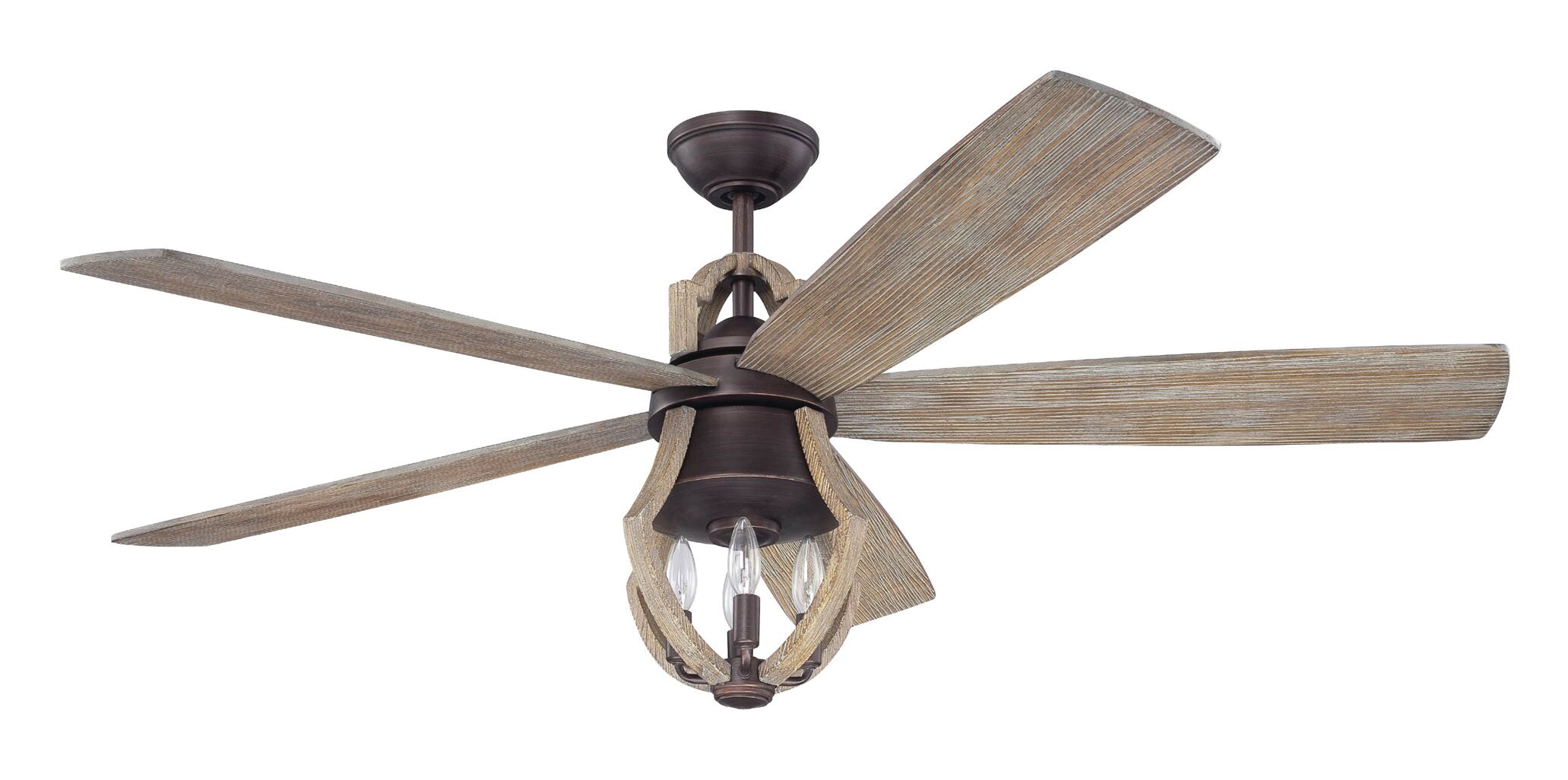 Birch Lane 56 Fortunato 5 Blade Standard Ceiling Fan With Wall Control And Light Kit Included Reviews Wayfair
