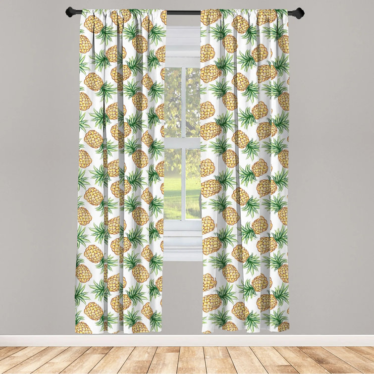 Three Sizes Pineapple Curtain Drapery Rod Set 2021 New 