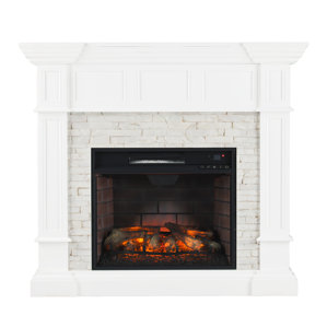 Buena Park Corner Convertible Infrared Electric Fireplace by Loon Peak