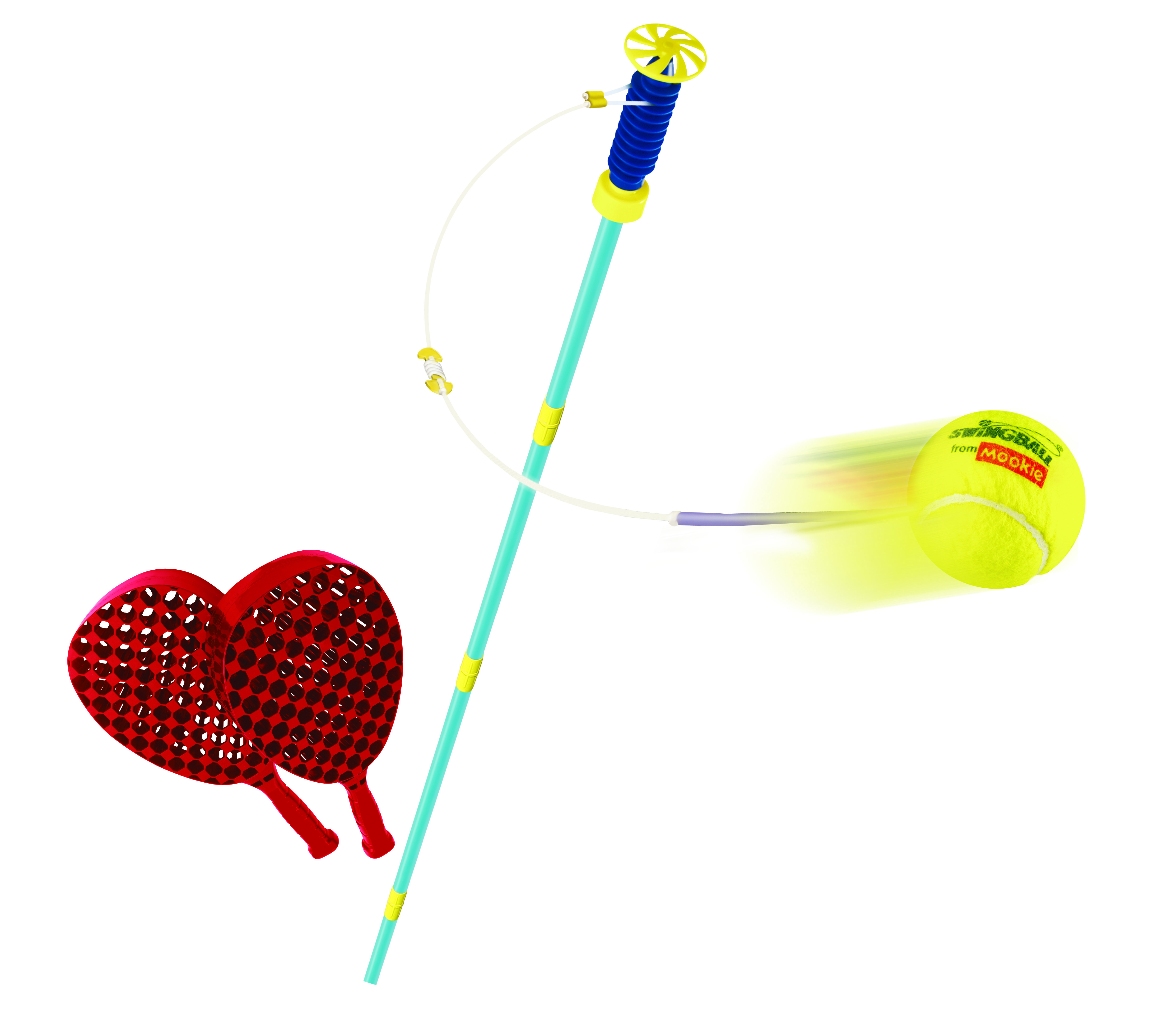 Mookie Swingball Game Set Lawn Game Kids Soccer Trainer Tennnis Trainer