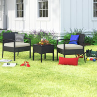 Deals on Greyleigh Clintwood Wicker/Rattan 2 Person Seating Group