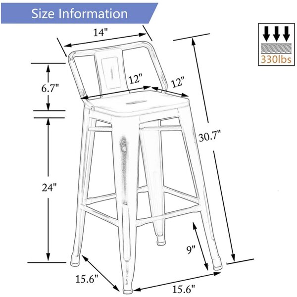 Zipcode Design™ Devan Counter & Bar Stool & Reviews | Wayfair