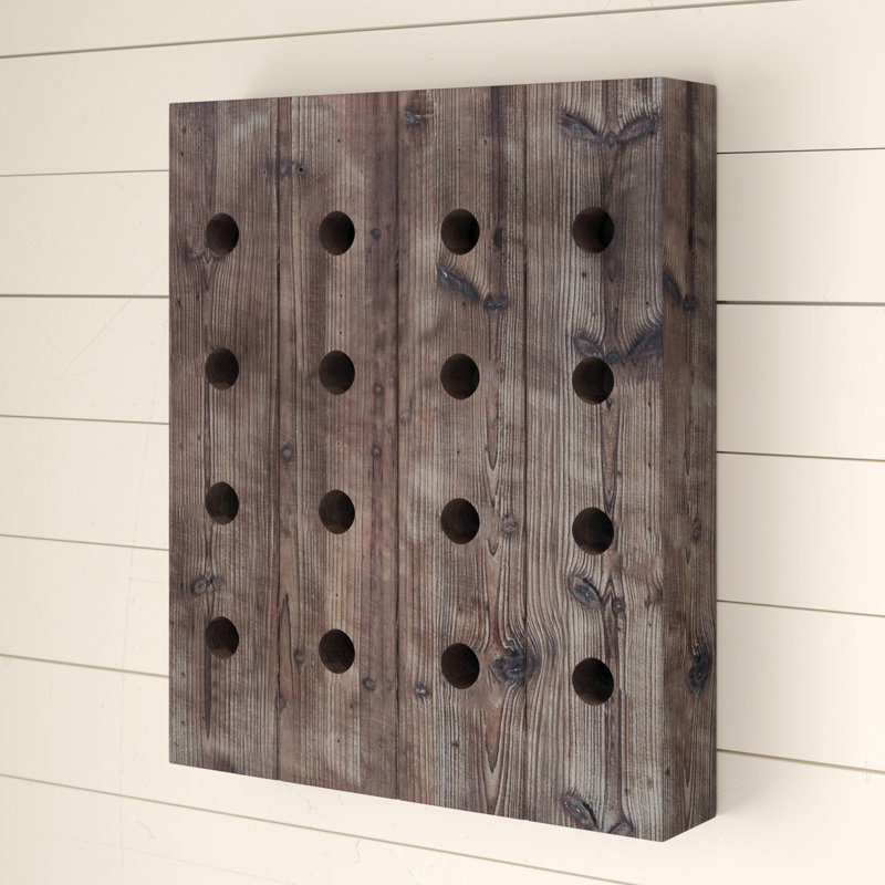 Lavern 16 Bottle Wall Mounted Wine Bottle Rack Reviews Birch Lane
