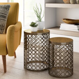 Linco Doleman Perforated 2 Piece Nesting Table By Mercer41