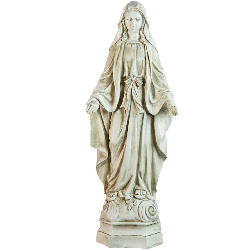 Red Barrel Studio Vernet Standing Religious Virgin Mary Outdoor