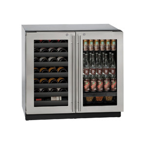 42 Bottle 3000 Series Dual Zone Built-in Wine Cellar by U-Line