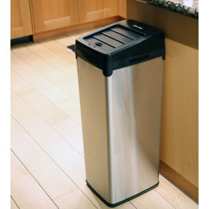 Stainless Steel 14 Gallon Motion Sensor Trash Can