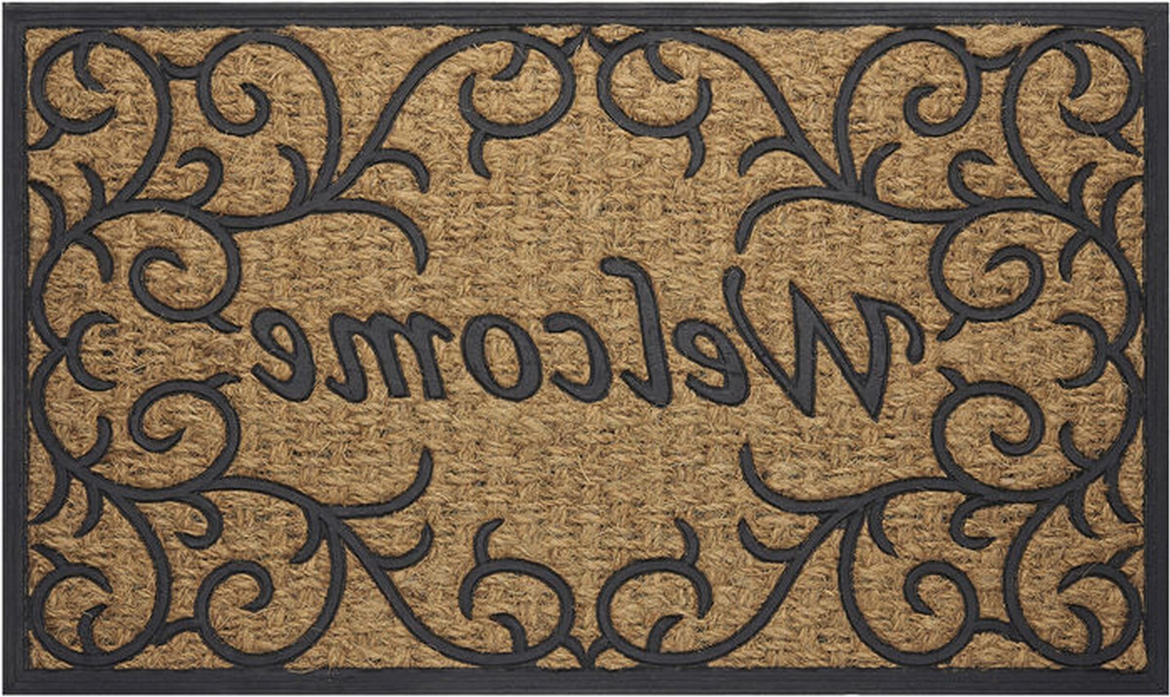 Achim Home Furnishings COM1830VN6 Vines Coco Door Mat 18 by 30 
