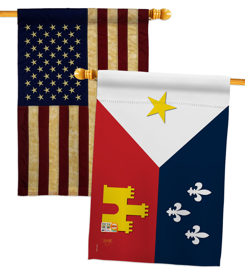 Breeze Decor Acadiana House Flags Pack Fleur De Lys Country Living Yard  Banner 28 X 40 Inches Double-Sided Decorative Home Decor | Wayfair