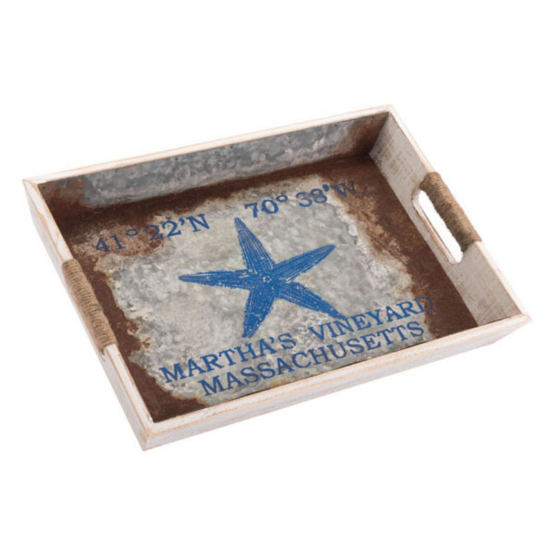 Highland Dunes Engram Small Nautical Ottoman Coffee Table Tray Wayfair