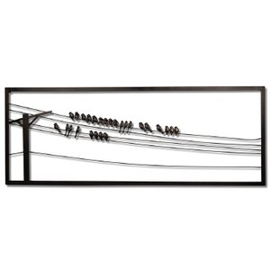 Birds on Wire Wall Art