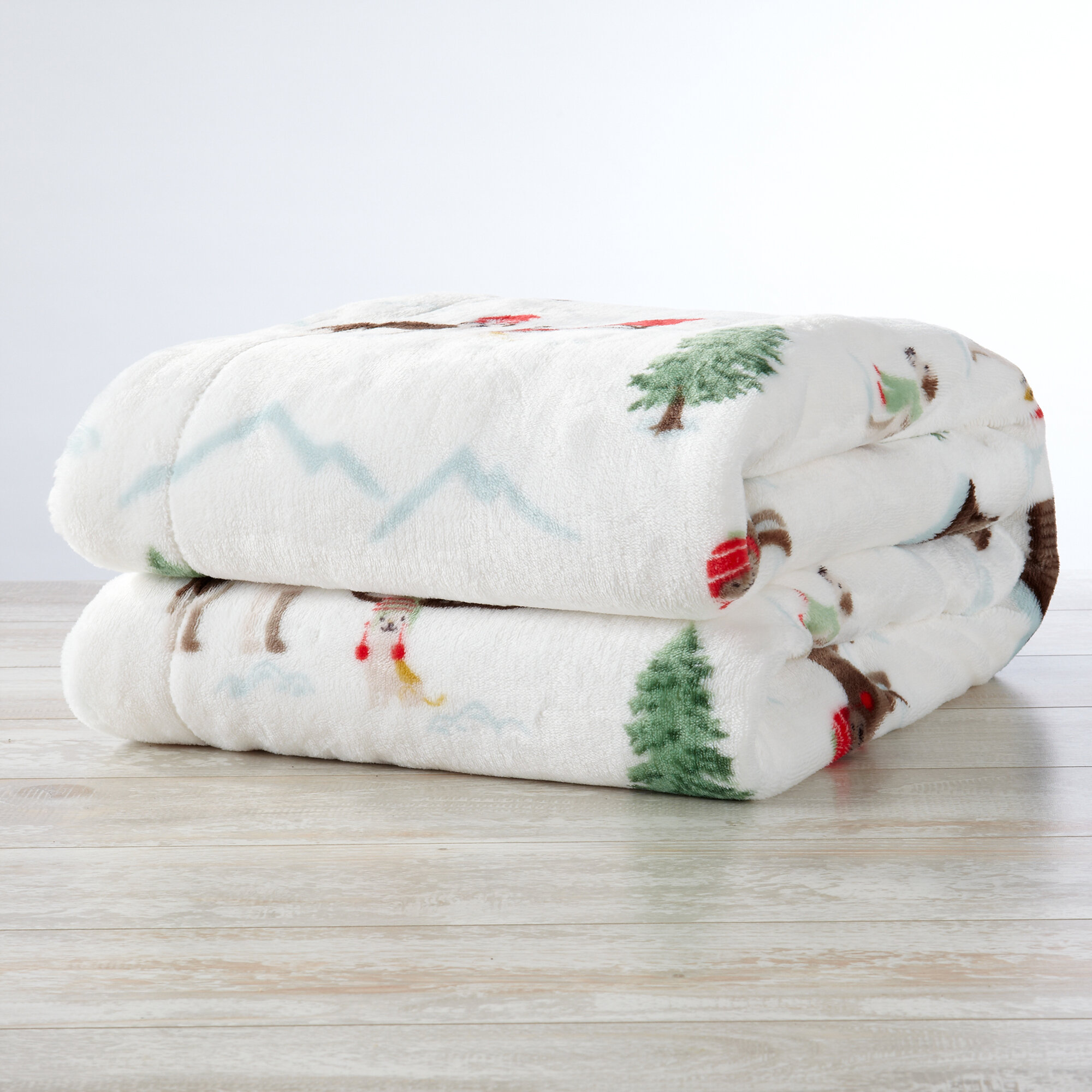 The Holiday Aisle Apolonia Holiday Printed Throw Reviews Wayfair