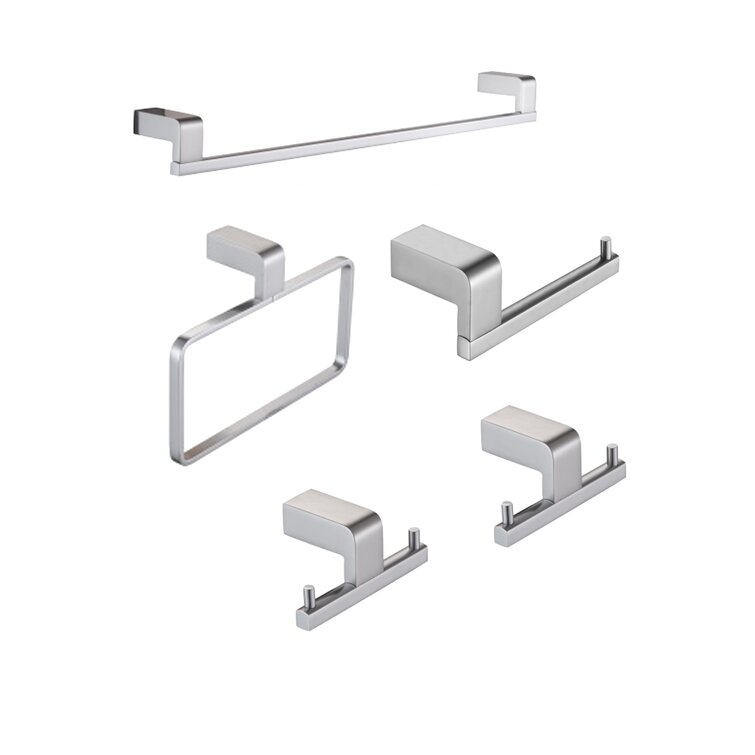 New Mojo 5 - Piece Bathroom Hardware Set & Reviews | Wayfair