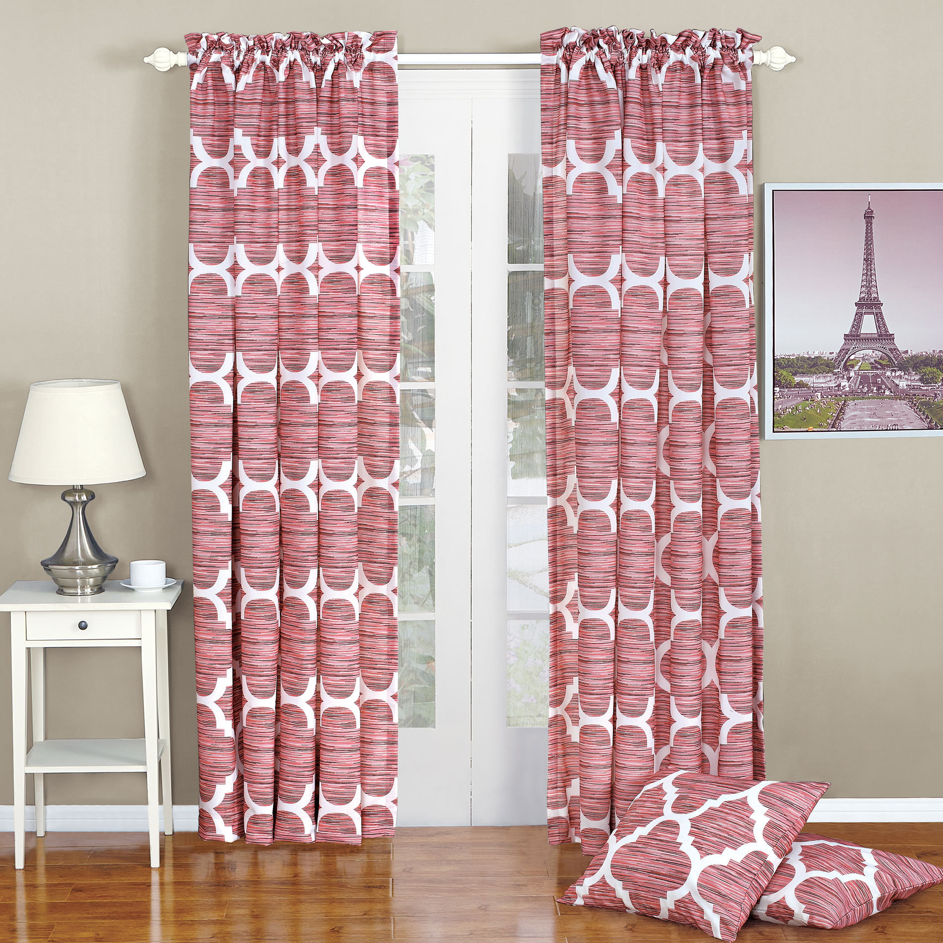 Ebern Designs Leonidas Geometric Rod Pocket Curtain Panels & Reviews |  Wayfair
