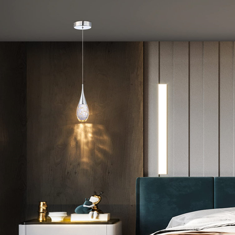 Pendant Lighting For Kitchen Island: Mini LED Pendant Light Dimmable Modern Ceiling Hanging Lights Fixtures With Bubble Crystal For Dining Room ...
