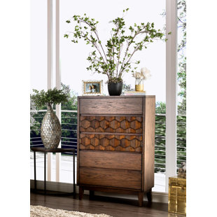Keefe Transitional 5 Drawer Chest by Bloomsbury Market