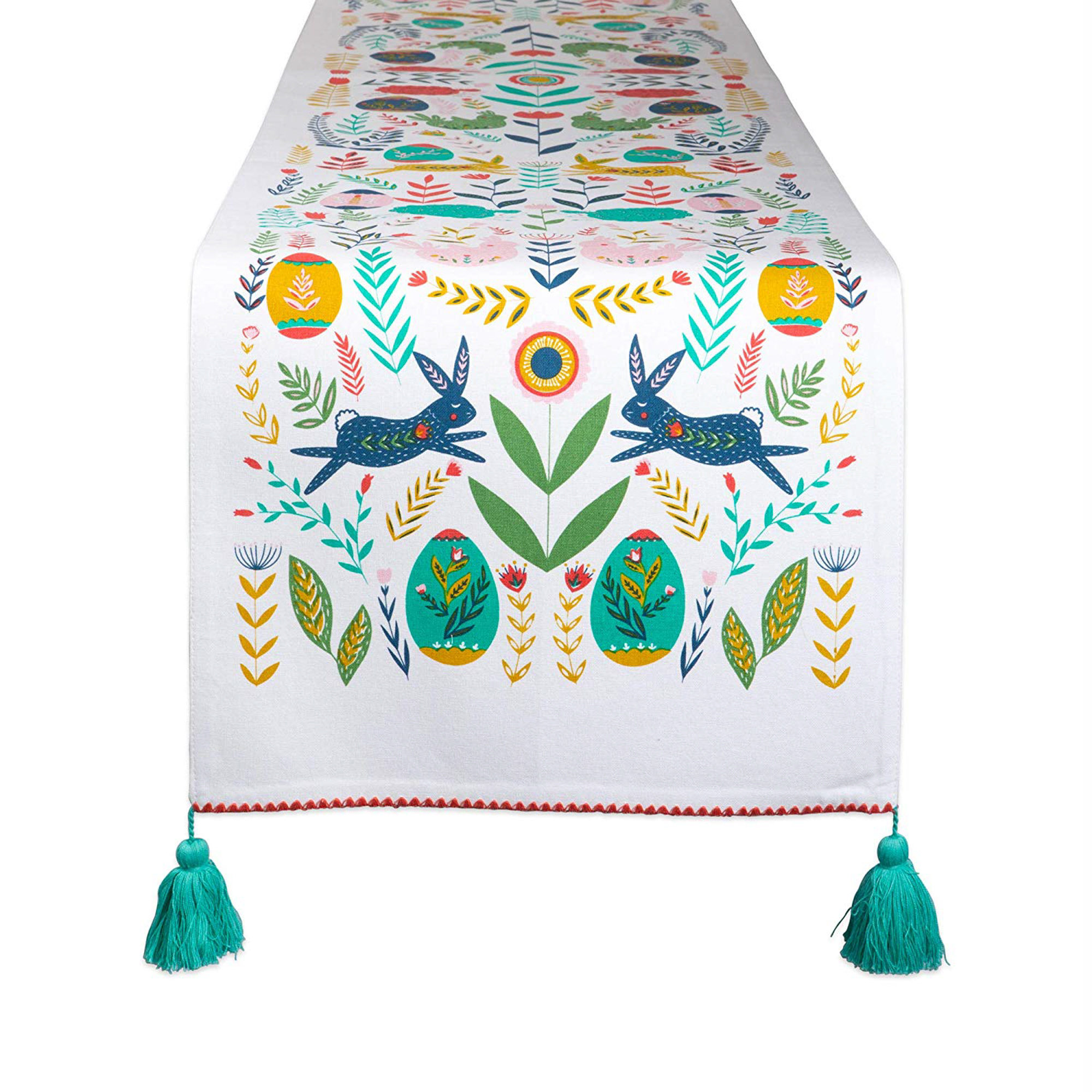 Sardis Easter Folk Garden Embellished Table Runner Reviews Joss Main