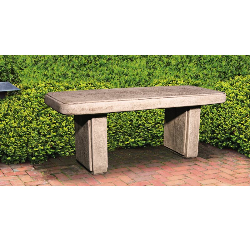 Henri Studio Traditional Stone Garden Bench | Wayfair