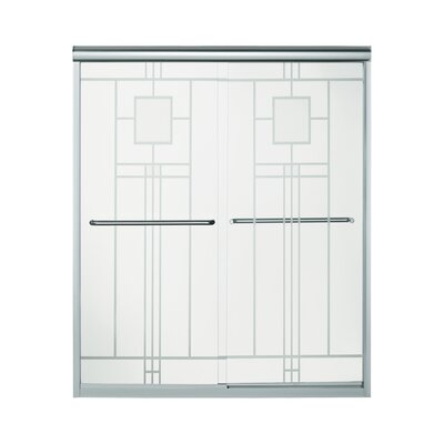 Finesse 59625 X 7006 Bypass Frameless Shower Door Sterling