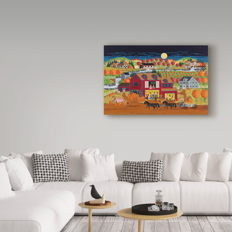 Trademark Art The Barn Dance Acrylic Painting Print On Wrapped