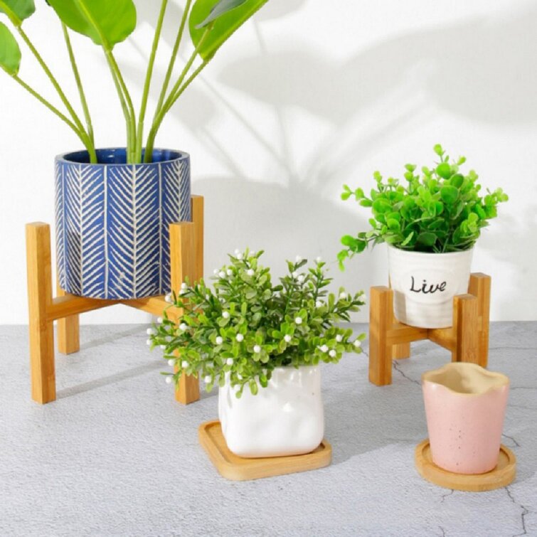 Wooden Plant Stand Flower Shelf For Indoor Outdoor Plant And Pot NOT Included