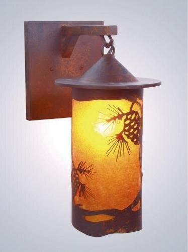 pine cone wall lamp