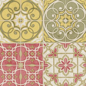 Kitchen Elements 32.7' x 20.5 Portugese Tiles Wallpaper