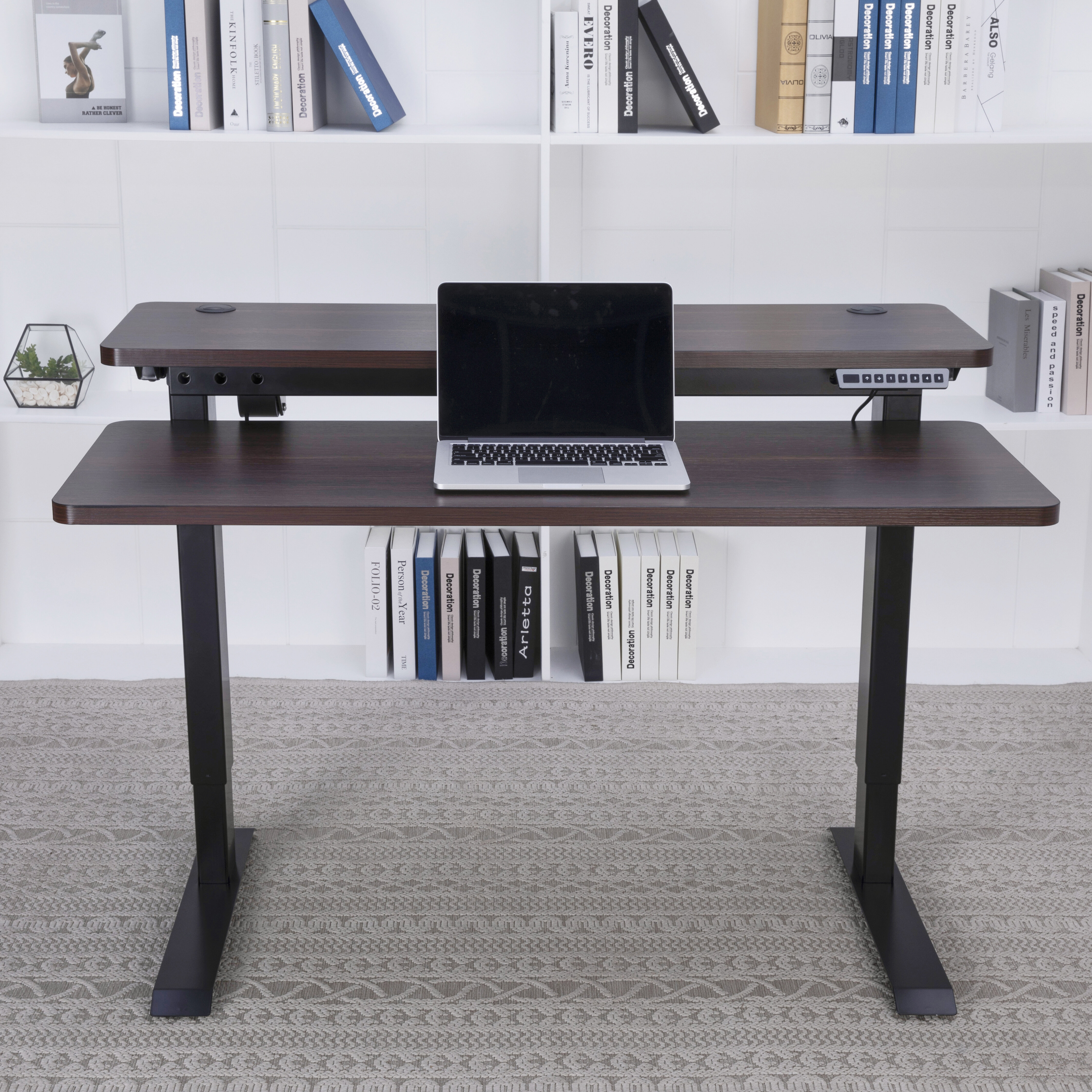 Latitude Run Fin Height Adjustable Desk Wayfair