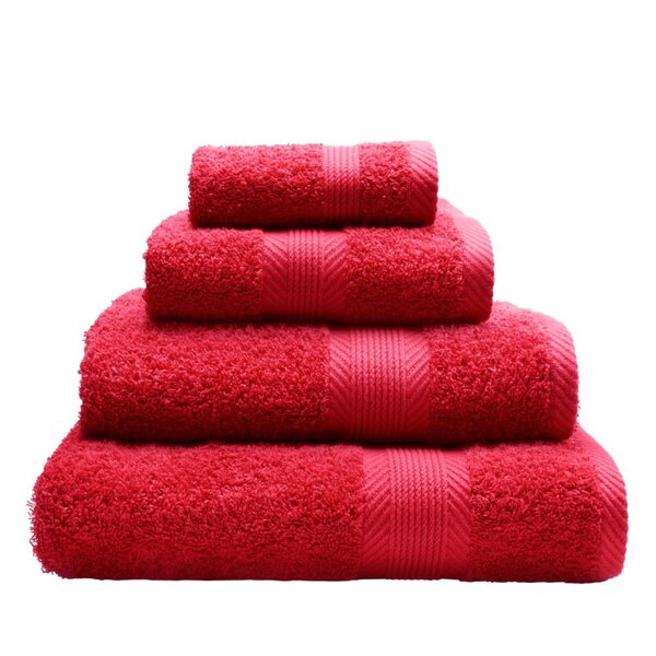 Dyckhoff High Quality 100% Organic Cotton Hand Bath Towel Bale Red Stripes