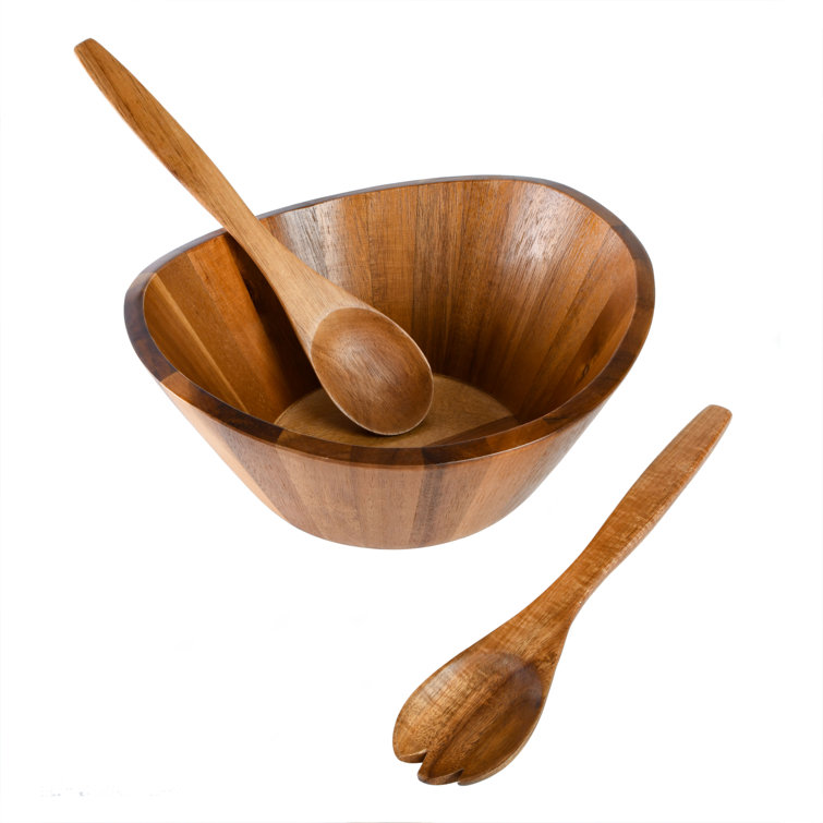 Gibson Home Wood Salad Bowl