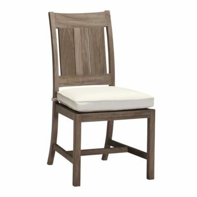 Croquet Teak Patio Dining Chair With Cushion Summer Classics Frame