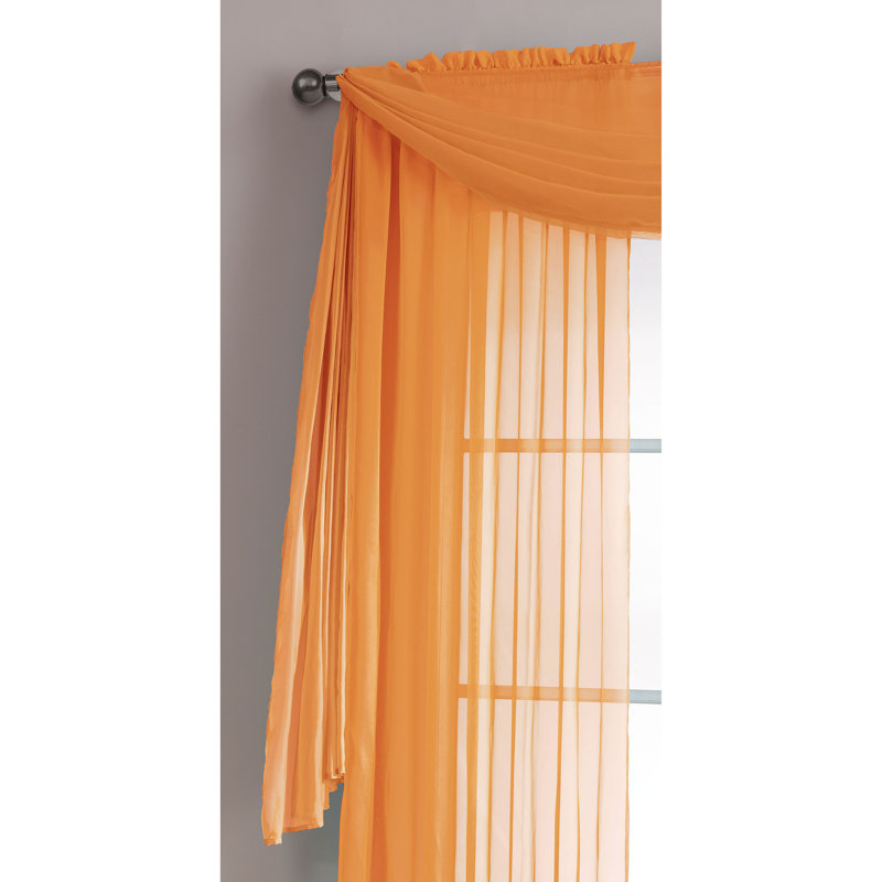 orange window scarf