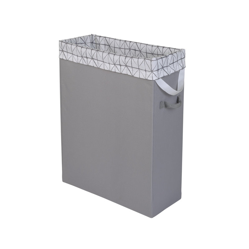 slim laundry hamper with lid