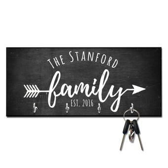 4 Wooden Shoes 11 X 5 X 0 63 Personalized Family Key Hooks Wayfair