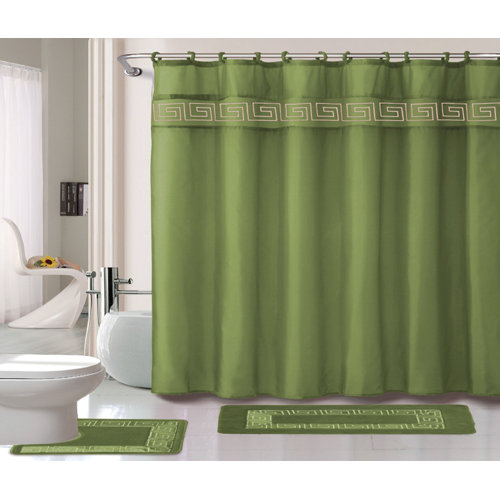 Kashi Home Greek Key 15 Pice 3 Piece Bath Set Hooks Reviews Greek Key 15 Pice 3 Piece Bath Set