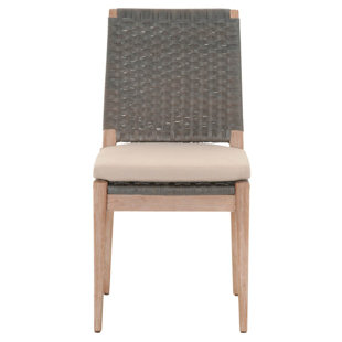 Hacker Wooden Armless Upholstered Dining Chair (Set of 2)