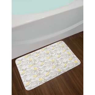 Tapis De Bain Couleur Jaune Et Or Wayfairca