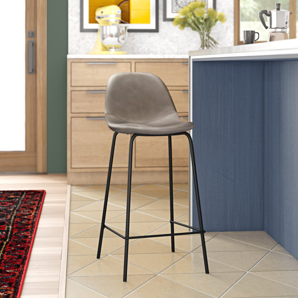Bar Stool Set of 2 Swivel Counter Height Chairs Adjustable Water Resistant Retro Feather Fabric Bar Chairs for Bar Kitchen Indoor Outdoor Grey Support 300lbs